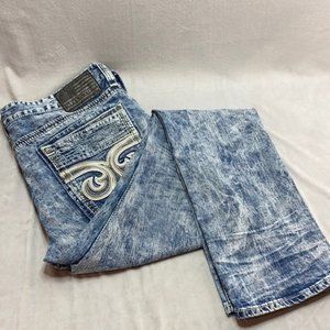 Affliction Gage acid washed jeans size 38
